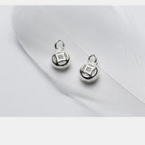 925 Sterling Silver Round Hollow Ancient Coin Pendant Charms