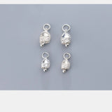 925 Silver Fish Head Bell Pendant DIY Charms Bracelet Necklaces Jewelry