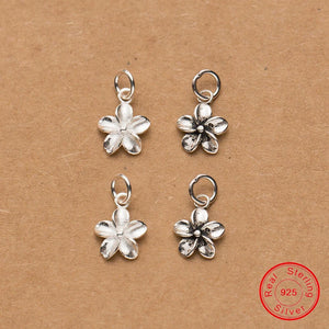 925 Silver Bauhinia Flower Charms for DIY Bracelets & Necklaces