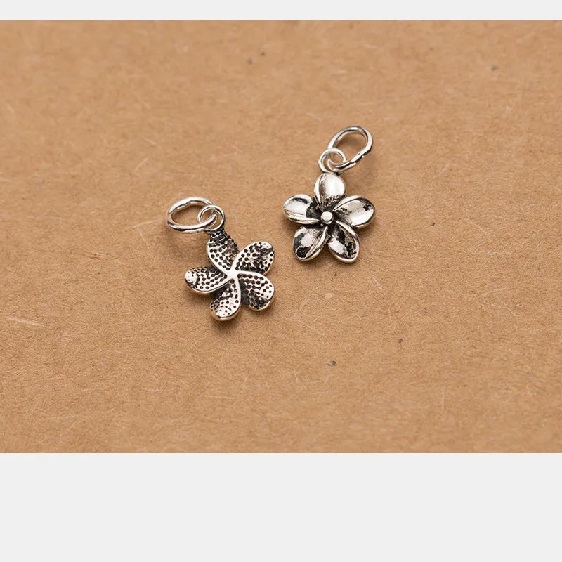 925 Silver Bauhinia Flower Charms for DIY Bracelets & Necklaces