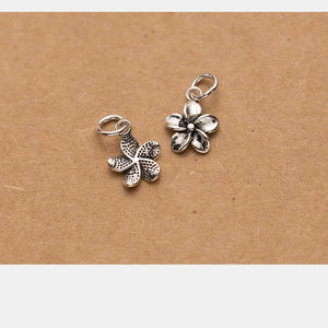 925 Silver Bauhinia Flower Charms for DIY Bracelets & Necklaces