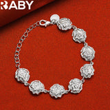 925 Silver Rose Jewelry Set for Wedding Party