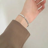 925 Silver Blade Chain Bracelet & Necklace Set for Party Wedding