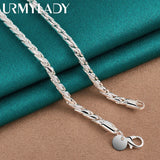 925 Sterling Silver 4mm 20" Snake Chain Necklace