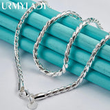 925 Sterling Silver 4mm 20" Snake Chain Necklace
