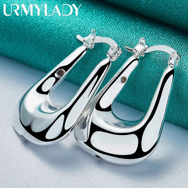 925 Silver Battleax Earrings Women Wedding Charm Jewelry