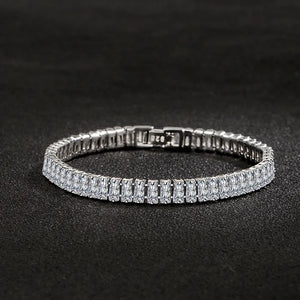 925 Silver Chain Crystal Hand Jewelry Women Charm Gift