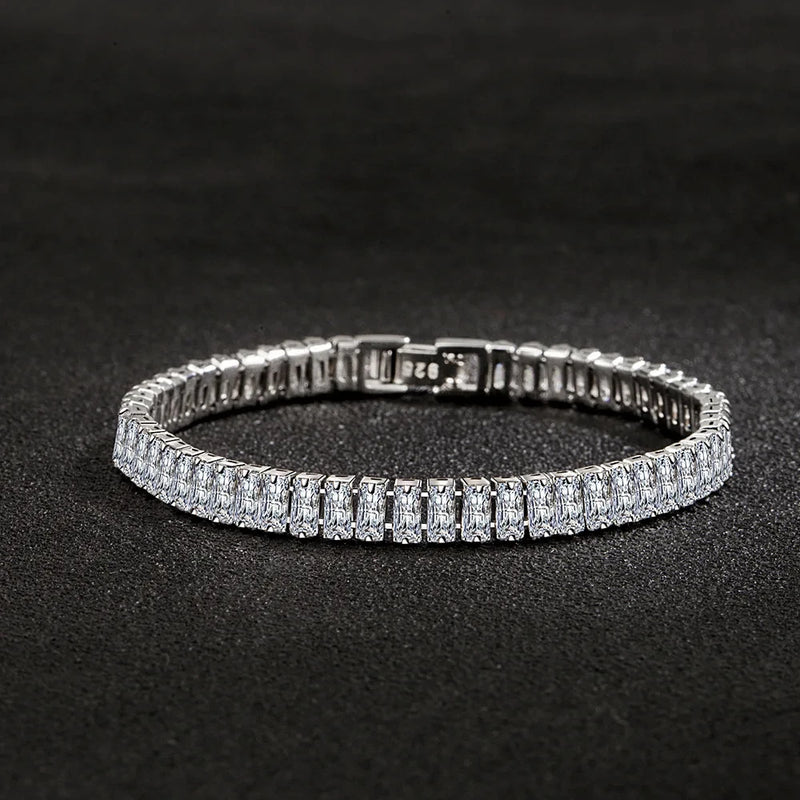 925 Silver Chain Crystal Hand Jewelry Women Charm Gift