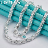 925 Sterling Silver Charm Chain Necklace 20 Inch