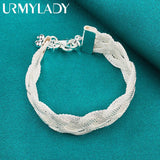 925 Silver Cross Chain Bracelet Wedding Jewelry