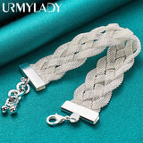 925 Silver Cross Chain Bracelet Wedding Jewelry