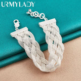 925 Silver Cross Chain Bracelet Wedding Jewelry