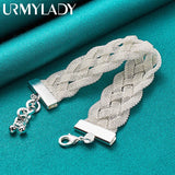 925 Silver Cross Chain Bracelet Wedding Jewelry