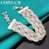 925 Silver Cross Chain Bracelet Wedding Jewelry
