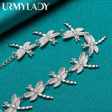 925 Silver Dragonfly Bracelet Wedding Jewelry