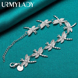925 Silver Dragonfly Bracelet Wedding Jewelry