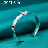 925 Silver Dragonfly Zircon Bangle Bracelet For Women