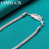 925 Silver Fish Chain Bracelet Wedding Party Jewelry