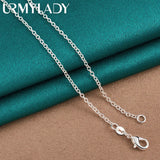 925 Silver Five Hearts Necklace Women Wedding Party Charm Jewelry