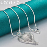 925 Silver Heart Pendant Necklace Women - Stylish Jewelry Gift