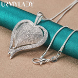 925 Silver Heart Pendant Necklace Women - Stylish Jewelry Gift