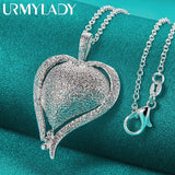 925 Silver Heart Pendant Necklace Women - Stylish Jewelry Gift
