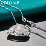 925 Silver Heart Pendant Necklace for Women - Elegant Jewelry