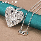 925 Silver Heart Pendant Necklace for Women - Elegant Jewelry
