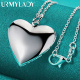 925 Silver Heart Pendant Necklace for Women - Elegant Jewelry