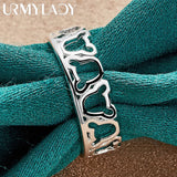Sterling Silver Hollow Bears Ring For Women Wedding