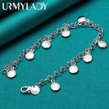 925 Silver Lentils Pendant Bracelet Women Wedding Party Jewelry