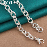925 Silver Love Heart Pendant Necklace 18-Inch for Women