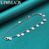 925 Silver Love Heart Bracelet for Women Wedding Gift