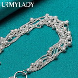 925 Silver Grape Chain Bracelet For Women Wedding Party Jewelry