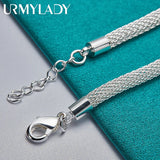 925 Silver Plum Flower Bracelet Wedding Party Gift Jewelry
