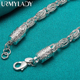 925 Silver Retro Dragon Bracelet Wedding Engagement Jewelry