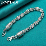 925 Silver Retro Dragon Bracelet Wedding Engagement Jewelry