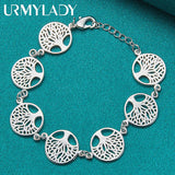 925 Silver Tree of Life Bracelet for Women
