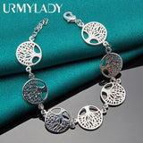 925 Silver Tree of Life Bracelet for Women