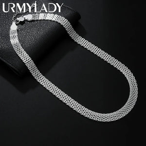 925 Sterling Silver 3mm Rope Chain Necklace 16-30 Inch