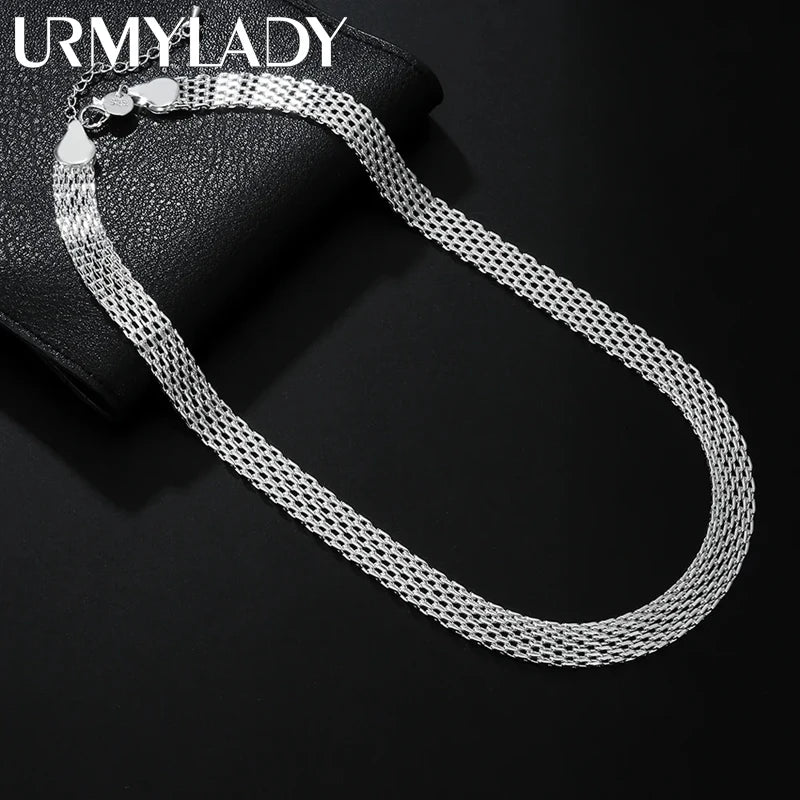 925 Sterling Silver 3mm Rope Chain Necklace 16-30 Inch