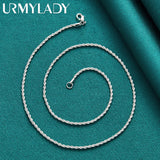 925 Silver 3mm Snake Chain Necklace For Man Women
