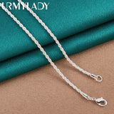 925 Silver 3mm Snake Chain Necklace For Man Women