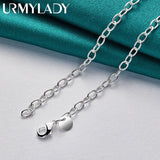 925 Silver Grape Beads Necklace Wedding Party Gift Jewelry