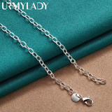 925 Silver Grape Beads Necklace Wedding Party Gift Jewelry