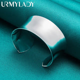 925 Sterling Silver Round Bangles Bracelet For Women