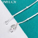 925 Silver Snake Chain Bracelet For Women Men Wedding Gift