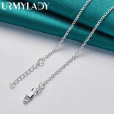 925 Sterling Silver Stethoscope Heart Pendant Necklace