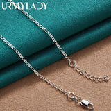 925 Sterling Silver Stethoscope Heart Pendant Necklace