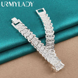925 Silver Chain Bracelet Wedding Party Jewelry
